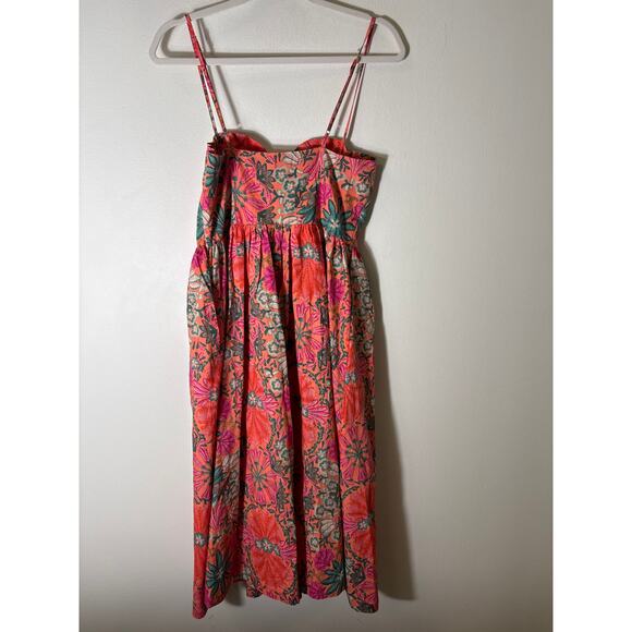 NWT Olivaceous Orange Floral Maxi Dress Sz M - Picture 3 of 3